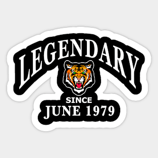 Legendary since June 1979 birthday gift idea Sticker